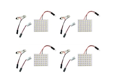 4 Placas 36 Led Dc-12v Alto Brillo Blanca Placa Blanca1