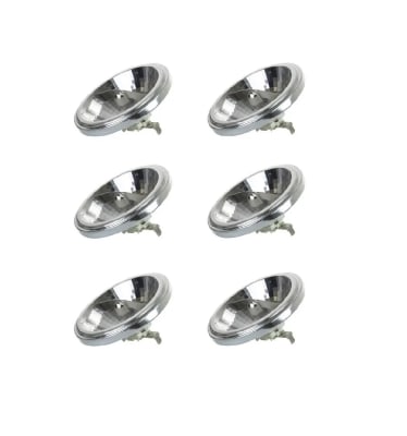 6 Lámparas Alógenas Hl111 12v G53 24° 75w1