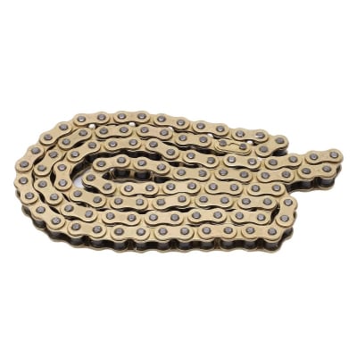 Cadena 428H-132L c/Seguro Dorada2