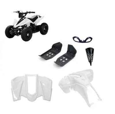 Carcasa Plástica Mini ATV 49cc 2T 6P Blanco1