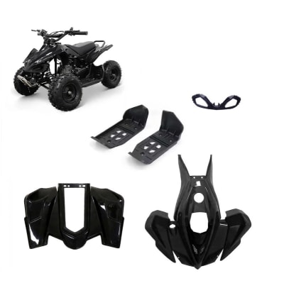 Carcasa Plástica Mini ATV 49cc 2T Negro1