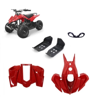 Carcasa Plástica Mini ATV 49cc 2T Rojo1