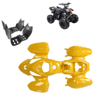 Carcasa Plástica Raptor ATV 110cc Amarillo1