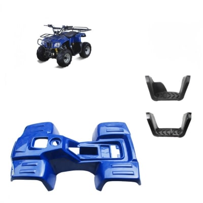 Carcasa Plastica ATV 110cc Hummer Azul1