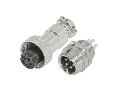 Conector Aviación GX-12 5P Macho y Hembra1