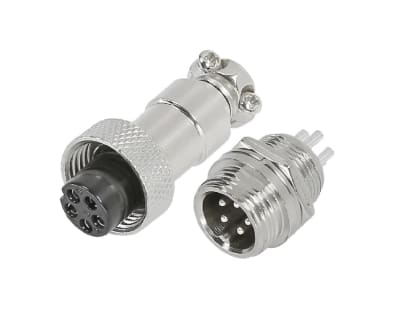 Conector Aviación GX-16 5P Macho y Hembra1