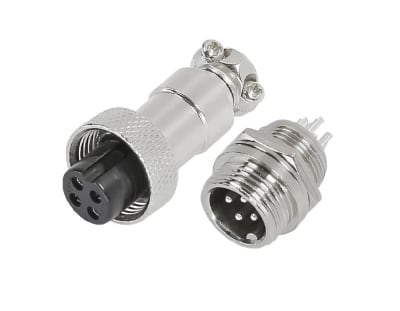 Conector Aviación GX-12 4P Macho y Hembra1