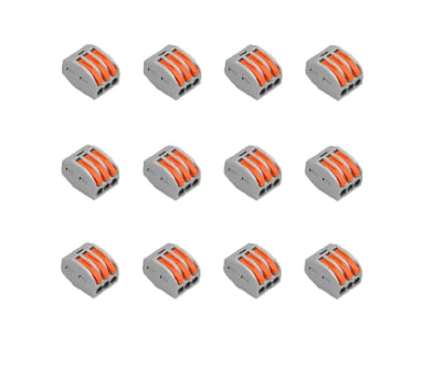 Conector de Cable 3 Pines PCT 213 Gris 12 Unid. Gris1