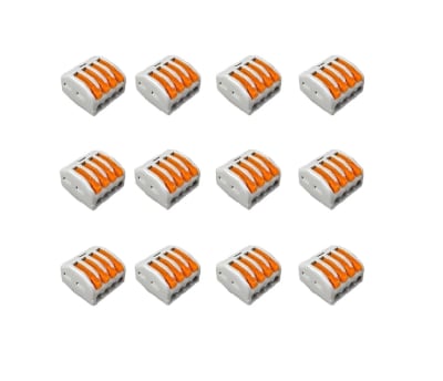 Conector De Cable 4 Pines Pct-214 Gris 12 Unid. Gris1