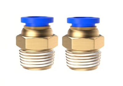 2 Conectores Fittings Manguera Aire 4mm a 1/2