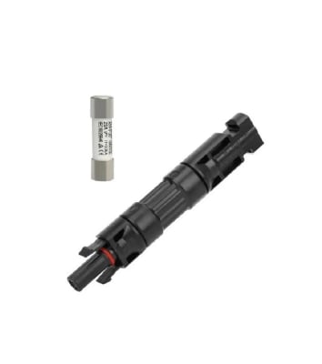 Conector FV MC4 Porta Fusible con Fusible 1000Vdc 20A Solar1