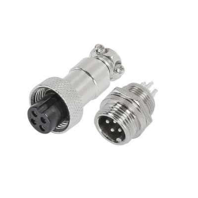 Conector Aviación GX-16 4P Macho y Hembra1