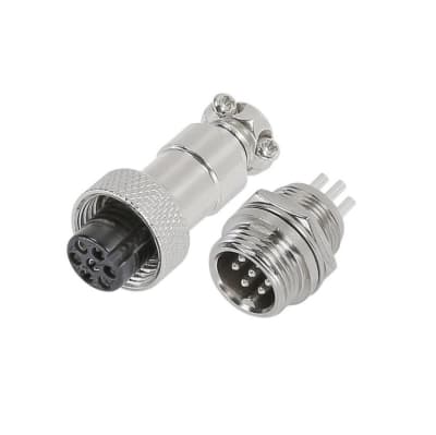 Conector Aviación GX-12 7P Macho y Hembra1
