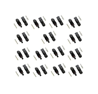 15 Conector Mc4  Simple (15 Macho Y 15 Hembra)1