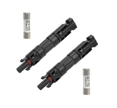Conector Mc4 Porta Fusible Con Fusible 1000vdc 30a X 2 Unid.1