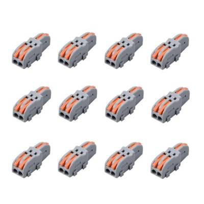 Conector De Cable SPL 1 en 2 Gris 12 Unid.1