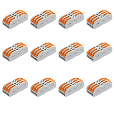 Conector de Cable SPL 3 Gris 12 Unid.1