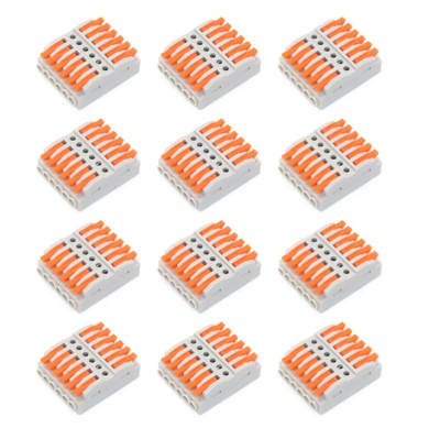 Conector de Cable SPL 6 Gris 12 Unid.1