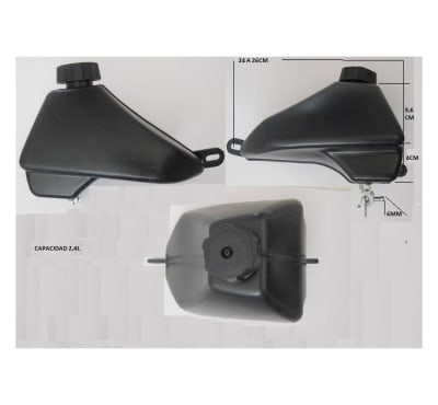 Estanque Bencina T Moto ATV 2,4L c/llave paso1