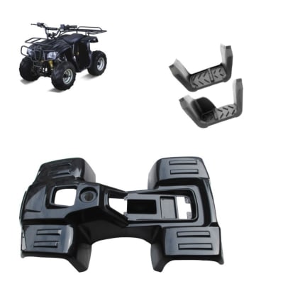 Carcasa Plastica ATV 110cc Hummer Negro1