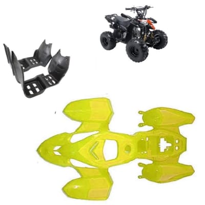 Carcasa Plástica Raptor ATV 110cc Amarillo1