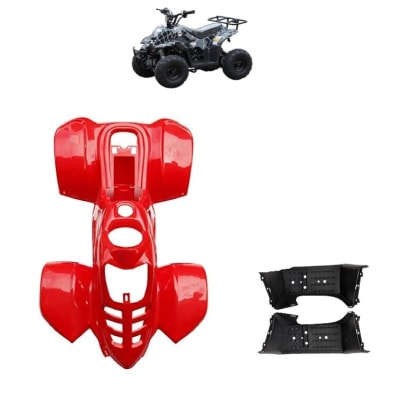 Carcasa Plástica ATV 110cc B2 Rojo1