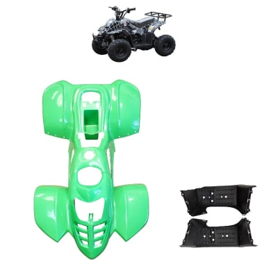 Carcasa Plástica ATV 110cc B2 Verde1