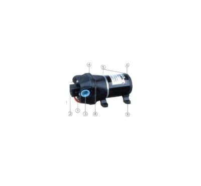 Bomba FL-44 24vdc 17L/min 40PSI agua achique1