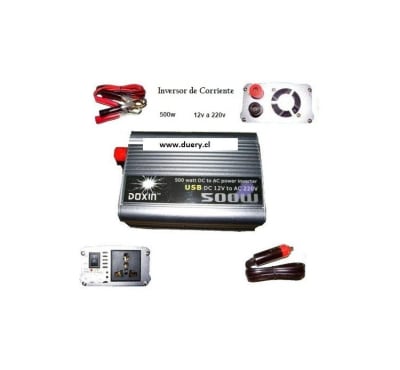 Inversor 0500w corriente 12v a 220v Doxin1