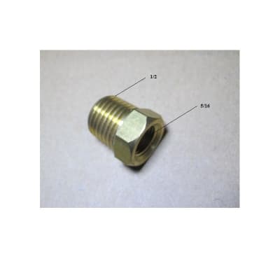 Bushing Reduccion 1/2''HE a 5/16''HI Bronce1