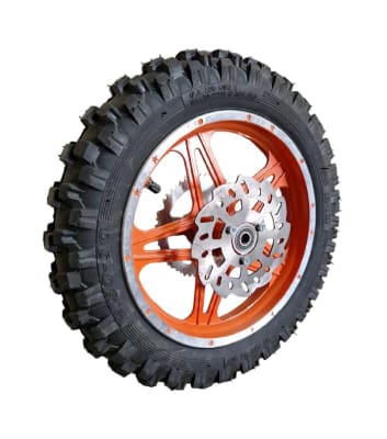 Neumático 10D 2.50-10 con Llanta – Cámara – Disco – Catalina – Buje Trasera Naranja5