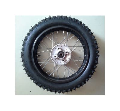 Neumático 12D 3.00-12 llanta completo3