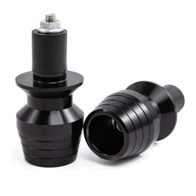 Tope Extremo Manillar Manubrio Negro Par1