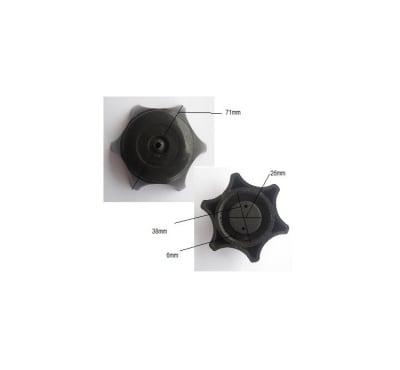 Tapa Estanque Bencina Plast 6P DI-38mm1