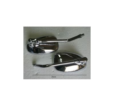 Espejos retrovisor moto cromados 10mm1
