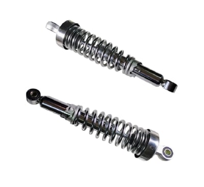 Amortiguador RG2 LT-34cm DR7 DI-10-12mm Cromado Par5