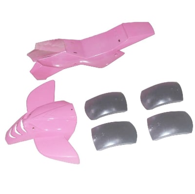 Carcasa Plastica Mini ATV-49cc-04 Rosada Cuadrimoto1