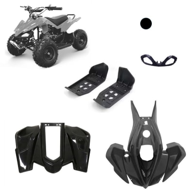 Carcasa Plástica Mini ATV 49cc 2T Negro2