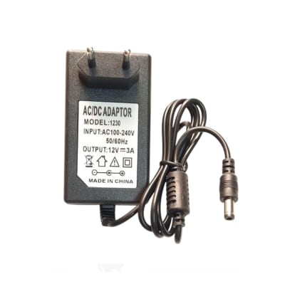 Transformador Adaptador AC/DC Input: 110-240v Output: 12v 3A Mod. 12301