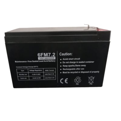 Batería 12VDC 7.2AH/20HR 6FM7.2 Moto Electrica Scooter1