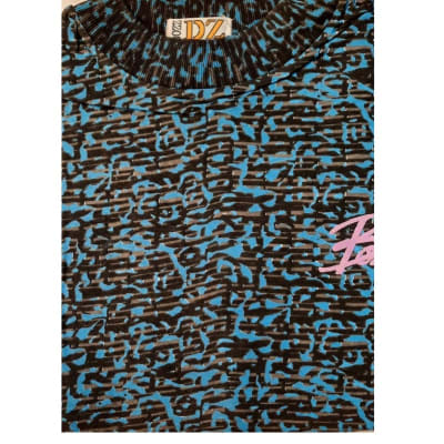 Polera Estampada M/C BZ-1 T-L Azul3