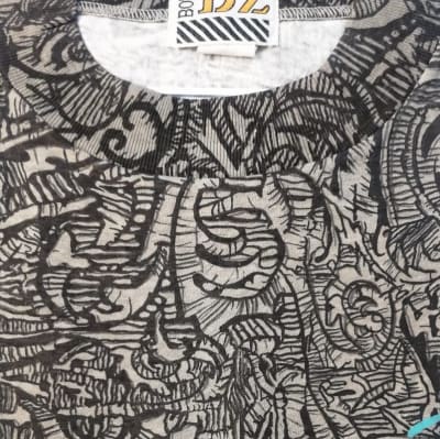 Polera Estampada M/C BZ-2 T-L Gris1