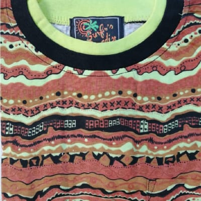 Polera Estampada M/C BZ-4 T-M Cafe1