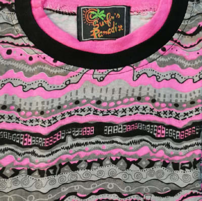 Polera Estampada M/C BZ-4 T-M Fucsia1