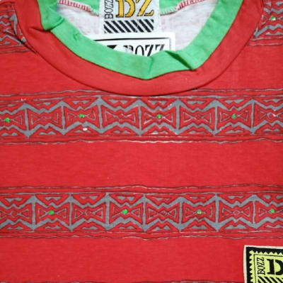 Polera Estampada M/C BZ -6 CU T-L Roja1