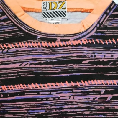 Polera Estampada M/C BZ-8 T-S Naranjo1