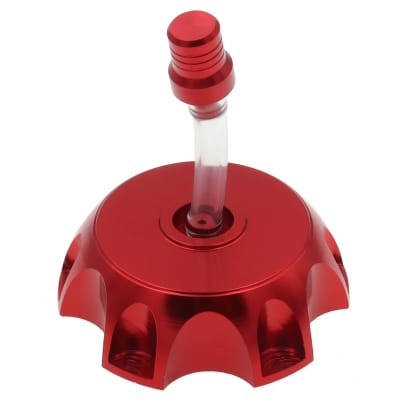 Tapa Estanque Bencina Aluminio c/v DI-49,5mm Rojo3