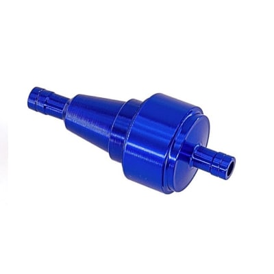 Filtro Bencina aluminio TR Azul5