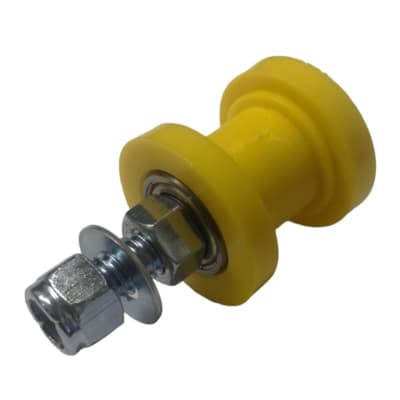 Rodillo Tensor Guia Cadena 10mm Amarillo Moto con Perno3
