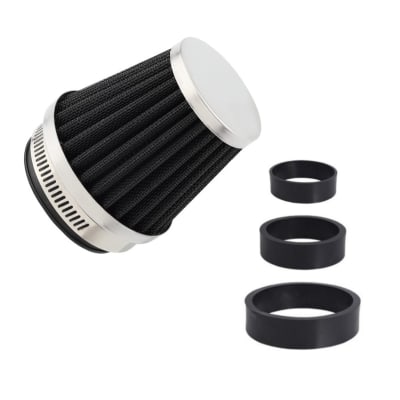 Filtro Aire DI-28-50mm Aluminio Plateado Adaptable5